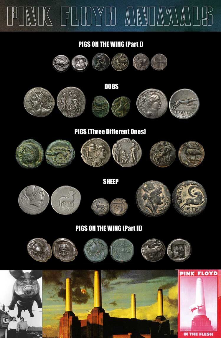 Pink-Floyd-/-Animals:--A-Themed-Collection-Of-Ancient-Coins