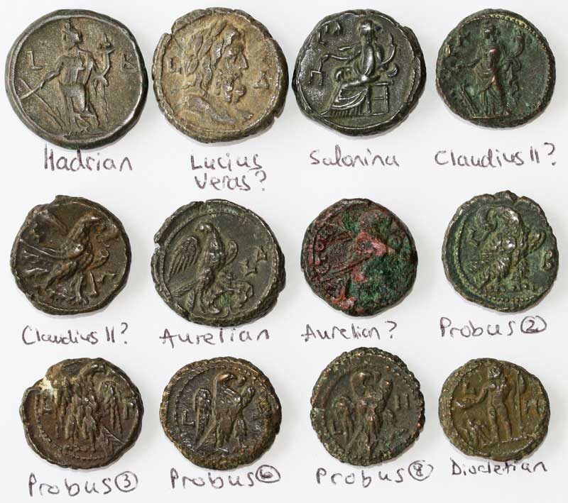 A-Dozen-Alexandrian-Potin-Tetradrachms