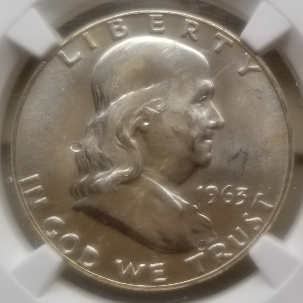 1963-Franklin-Half-For-Grading-NGC