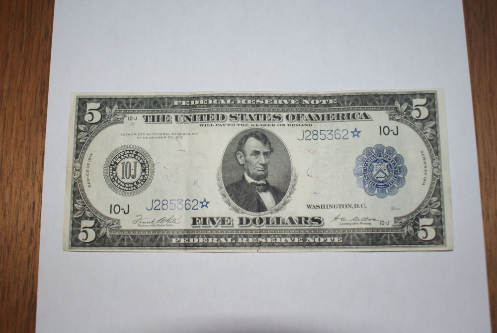 Series-1914-$5-Star-Note-Kansas-City---Rare?