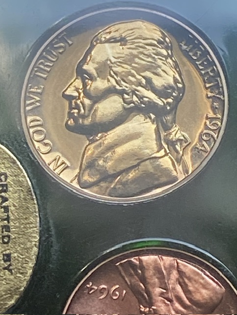 1964-Proof-Set-Off-Color-Toned-Coins