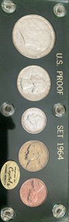 1964-Proof-Set-Off-Color-Toned-Coins