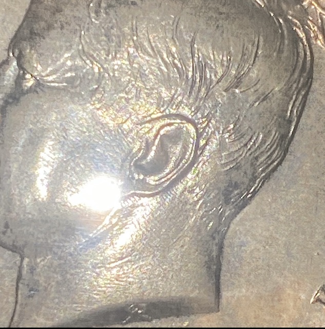 1964-Kennedy-Proof-Triple-Die-Accented-Hair