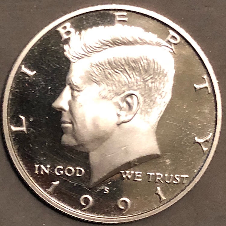 1991-S-Kennedy-Half-Dollar