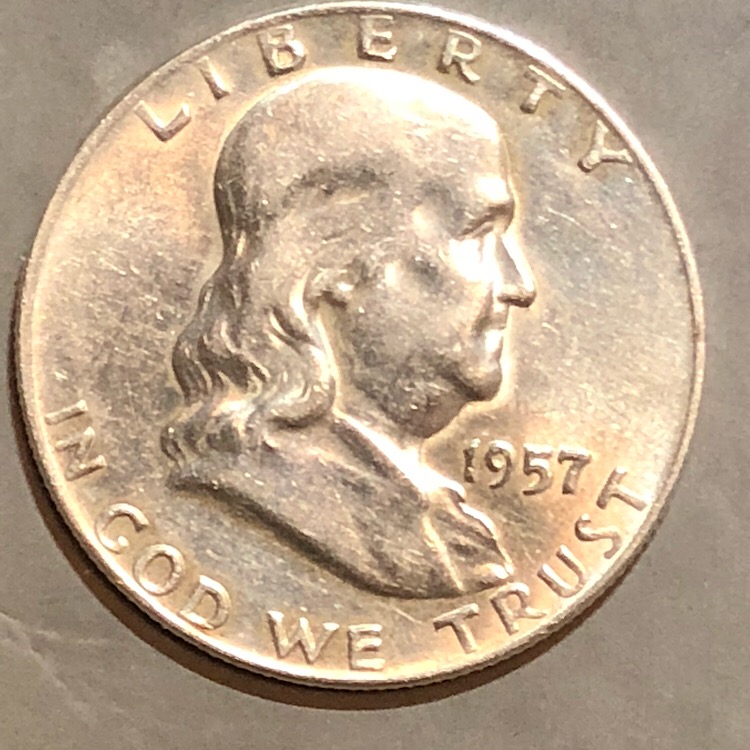 1957-Franklin-Half-Dollar