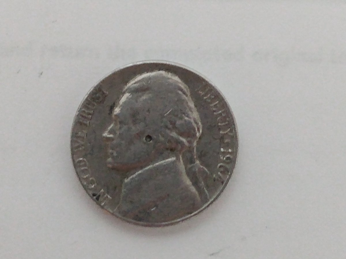 1964-D-Nickel-Has-A-Hole-In-The-Middle?