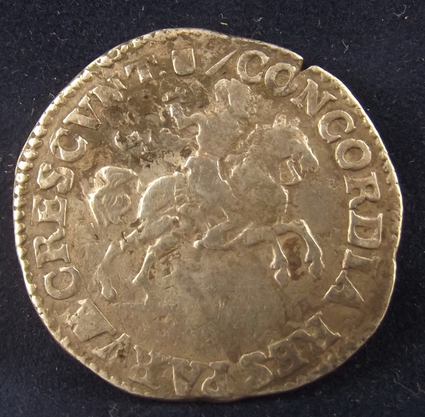 Old-Silver-Coin-Identification,-1686---Malta?-Netherlands?-6-Tari?