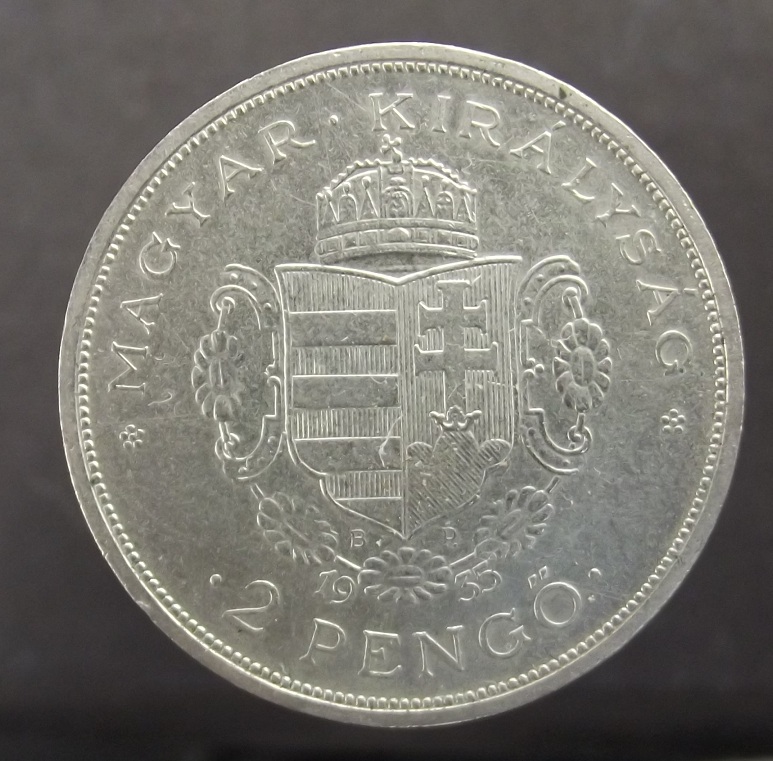 Interesting-Rare-Hungary-2-Pengo-1935-Coin