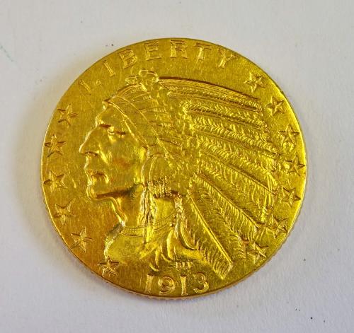 Indian-Head-1913-Half-Eagle-$5-Grade?