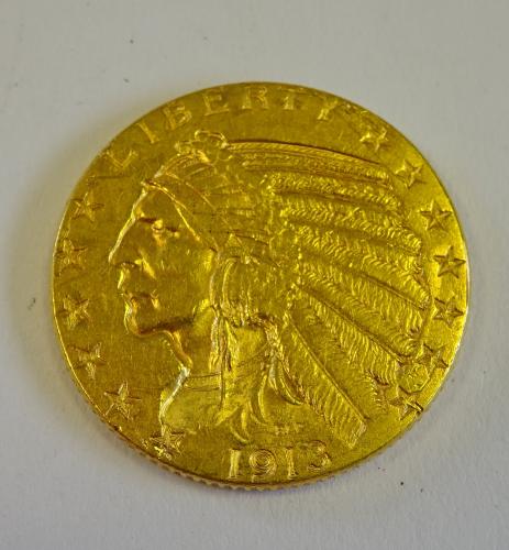 Indian-Head-1913-Half-Eagle-$5-Grade?