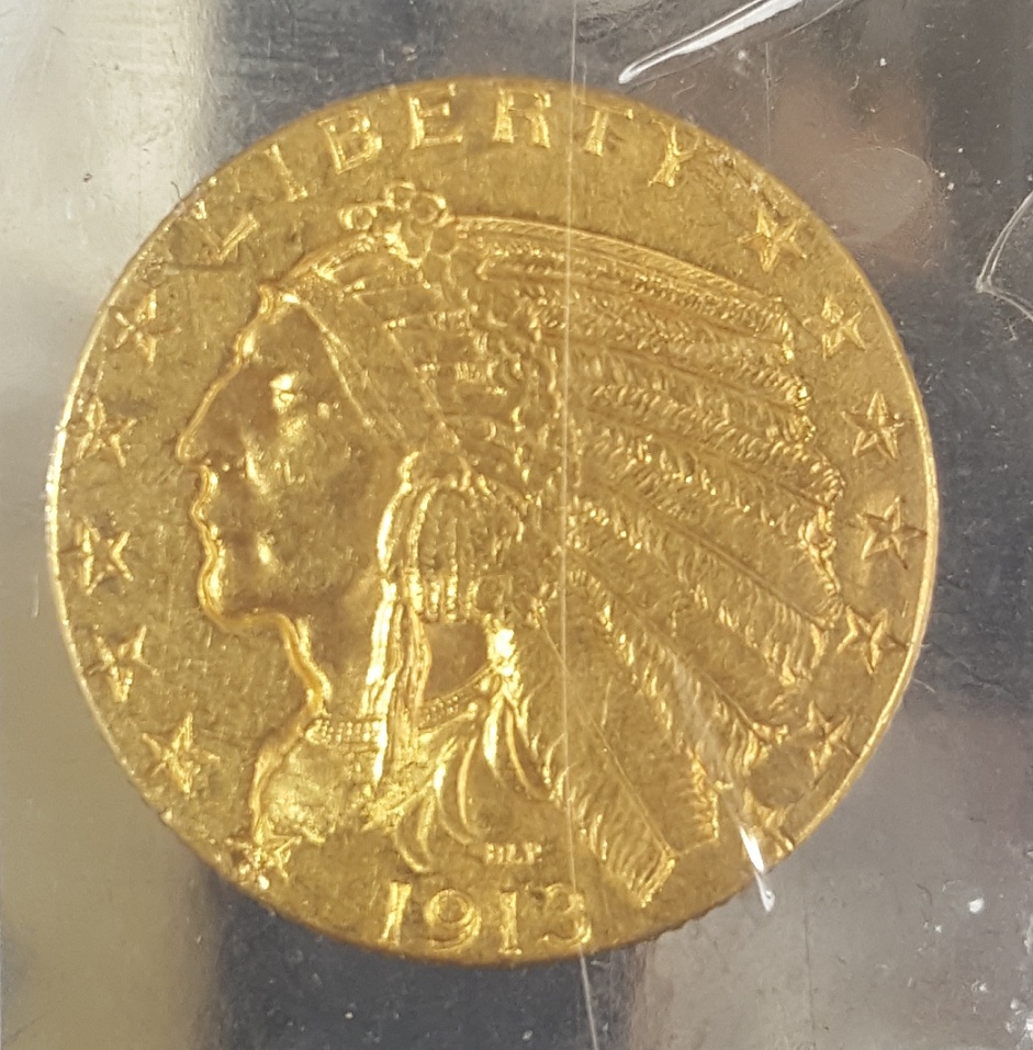 Indian-Head-1913-Half-Eagle-$5-Grade?