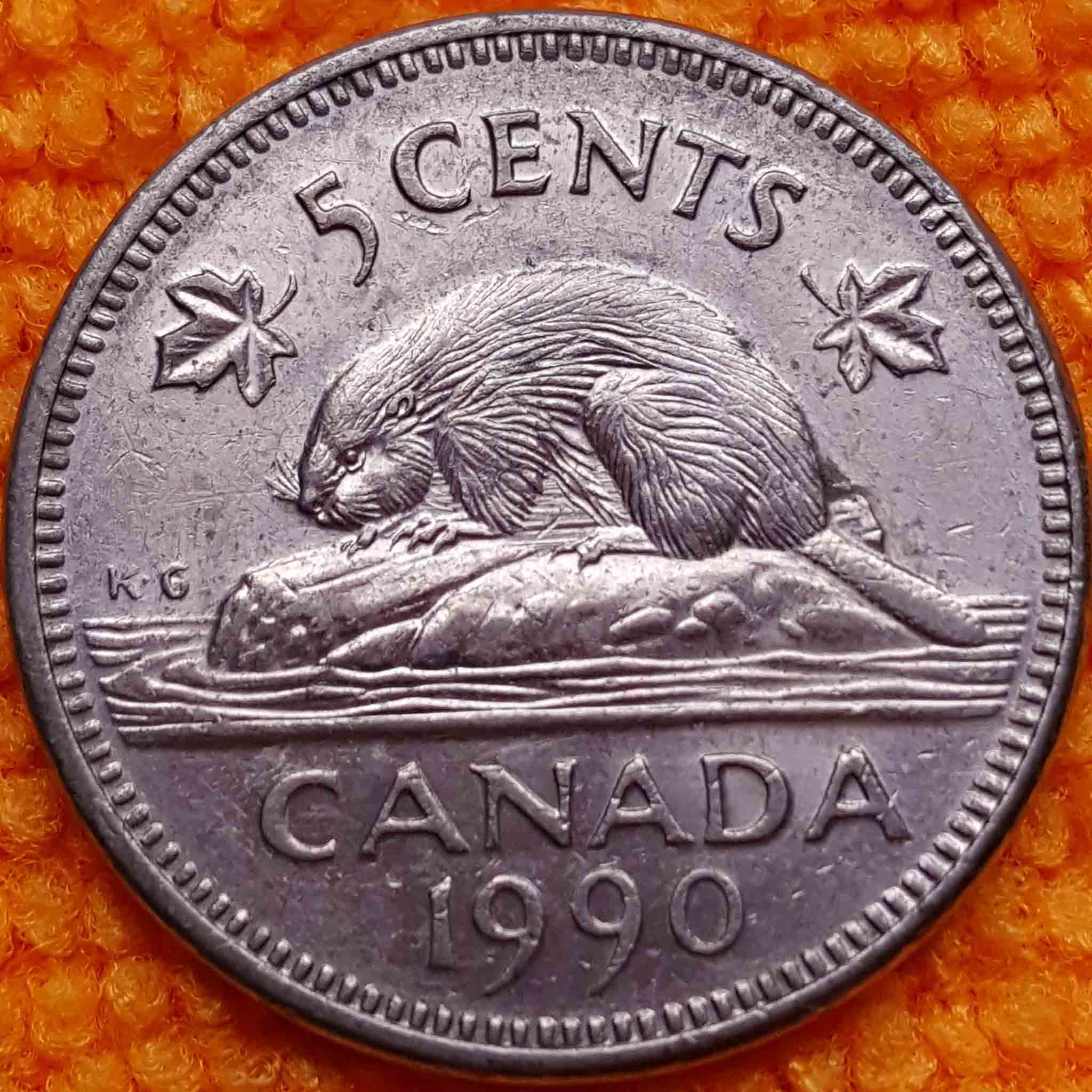 Three-1990-Bare-Belly-5-Cents-For-Grading
