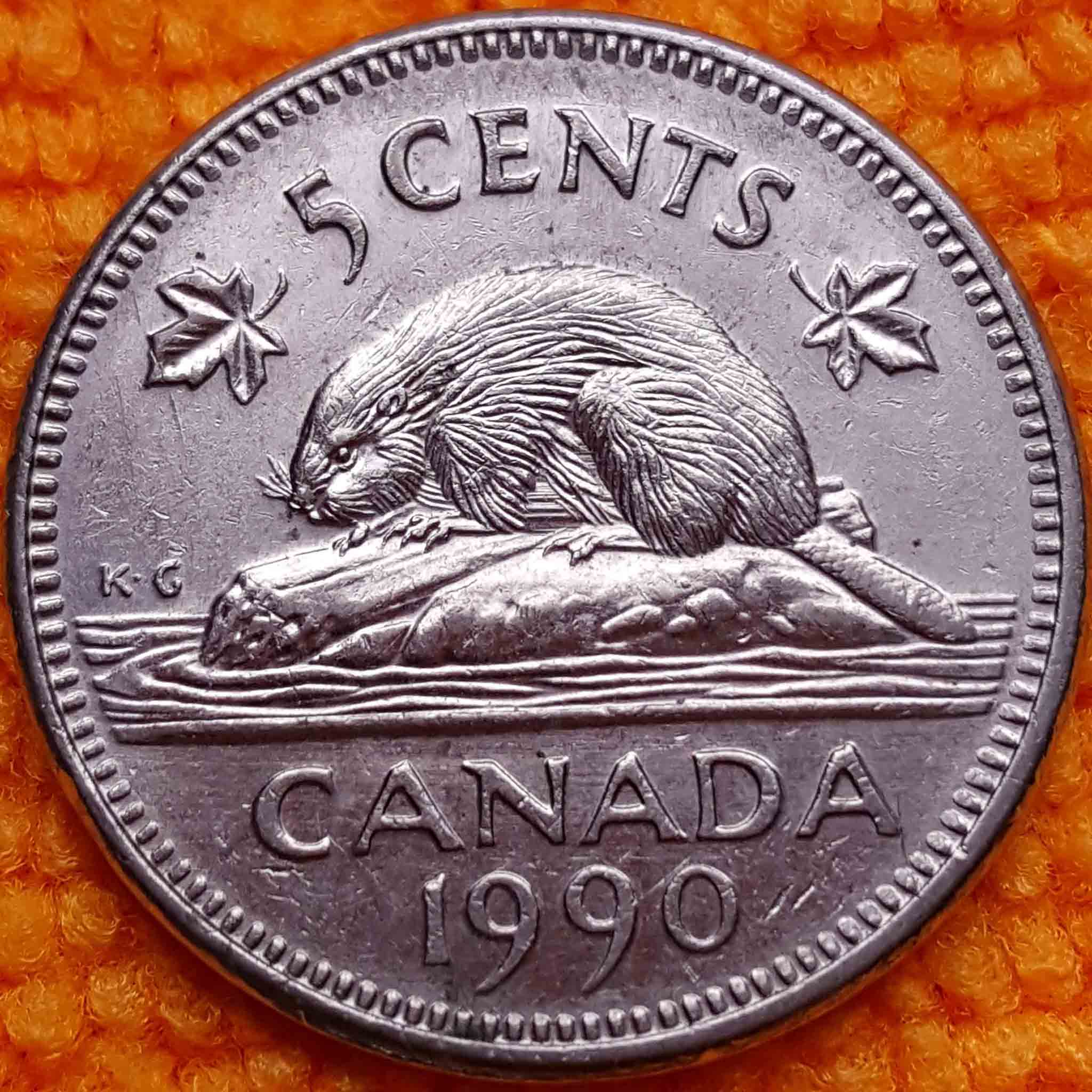 Three-1990-Bare-Belly-5-Cents-For-Grading