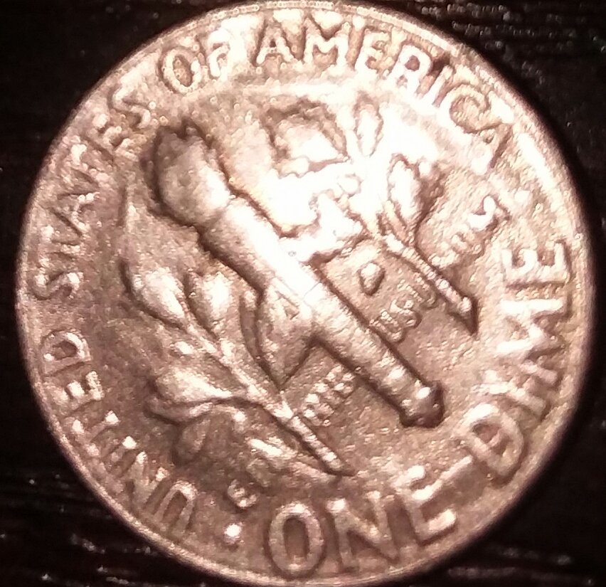 1965-No-Mint-Mark-US-Dime-Double-Strike-Reverse-Error?