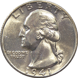 1941-S-Washington-Silver-Quarter:-Grades