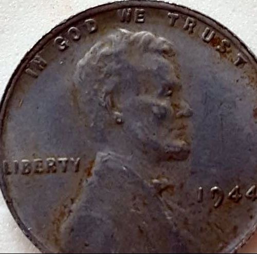 1944-Steel-Cent-3.0-Grams-Highly-Magnetic