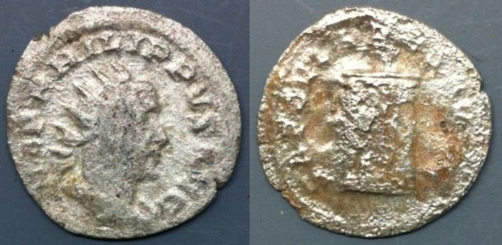 Philip-1-Silver-Antoninianus-244-A.d.-----Fourree?