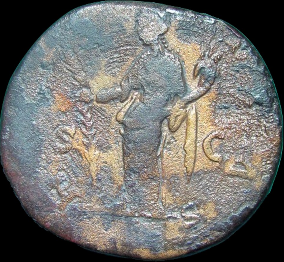 Unusual-Coin?---Faustina-II---Sestertius---Gold-Dipped-?