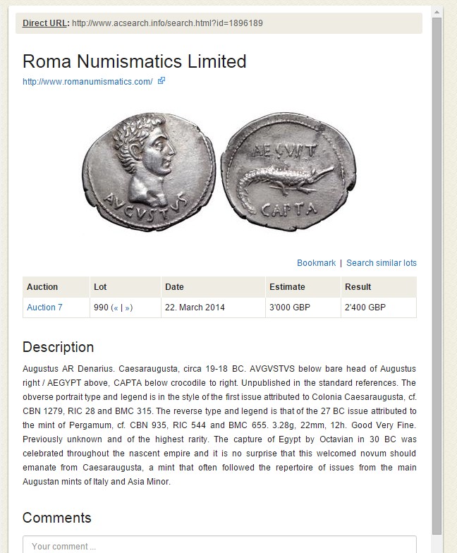 Odd-Augustus-Denarius