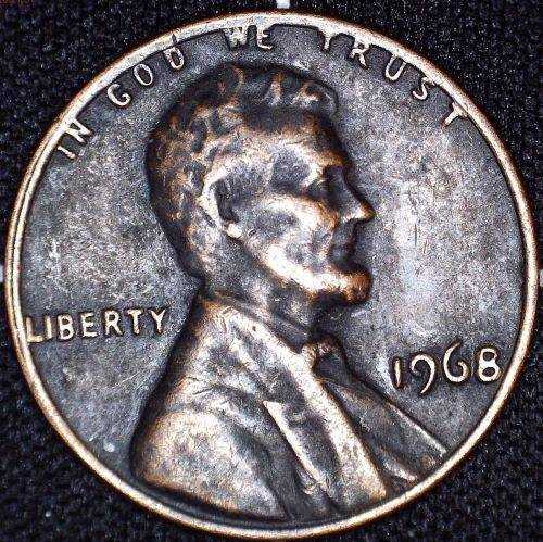 1968-US-Cent---Black-Toned