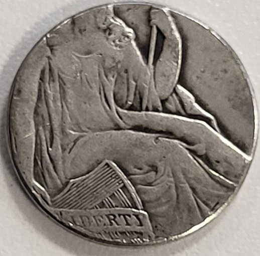 Seated-Liberty-Dollar-Struck-On-A-Shield-Nickel-Planchet