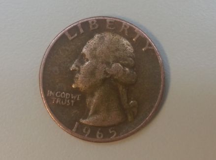 Need-Help-With-Copper-Colored-1965-Quarter.--Se-Mass-Counterfeit?