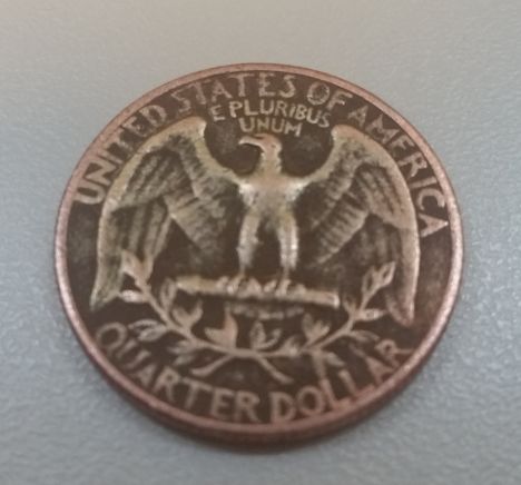 Need-Help-With-Copper-Colored-1965-Quarter.--Se-Mass-Counterfeit?
