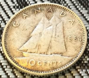 1964-Silver-10-Cent-For-Grading