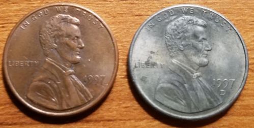 Silver-Toned-1997-D-Lincoln-Penny?