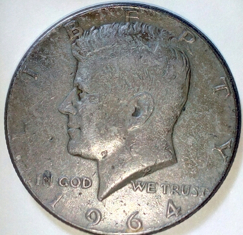 1964-Half-Dollar,-Legend-Doubt
