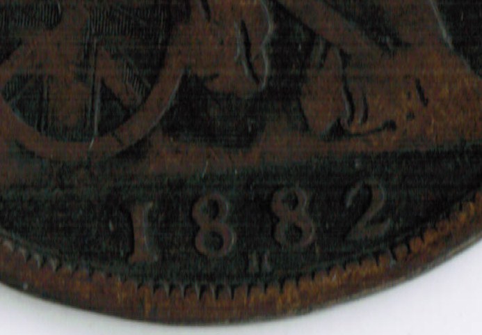 Penny-1882-H-No-Bar-On-H