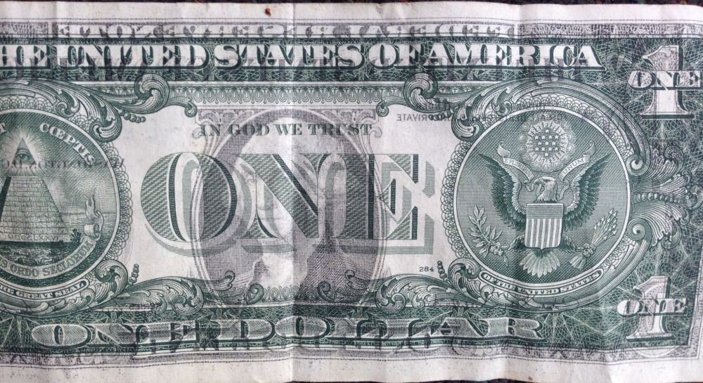 1988-$1-Bill-Ink-Transfer-To-Back