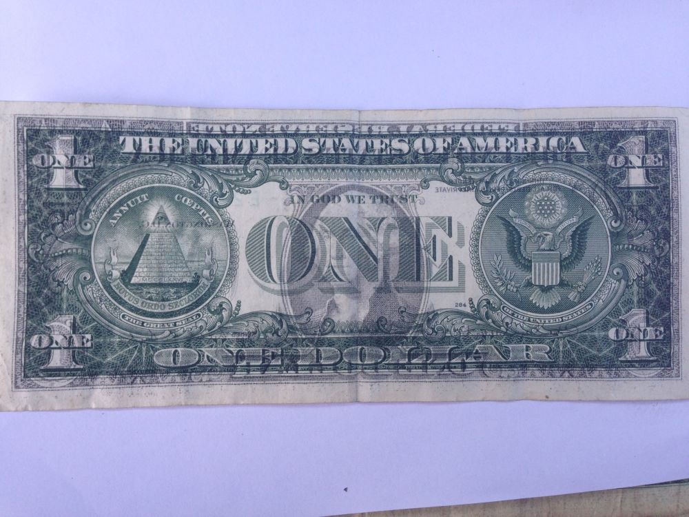 1988-$1-Bill-Ink-Transfer-To-Back