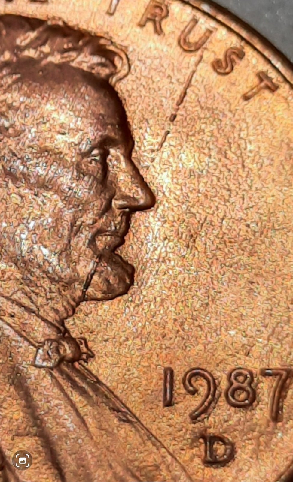 Modern-Lincoln-Cent-1987-D-Die-Crack?
