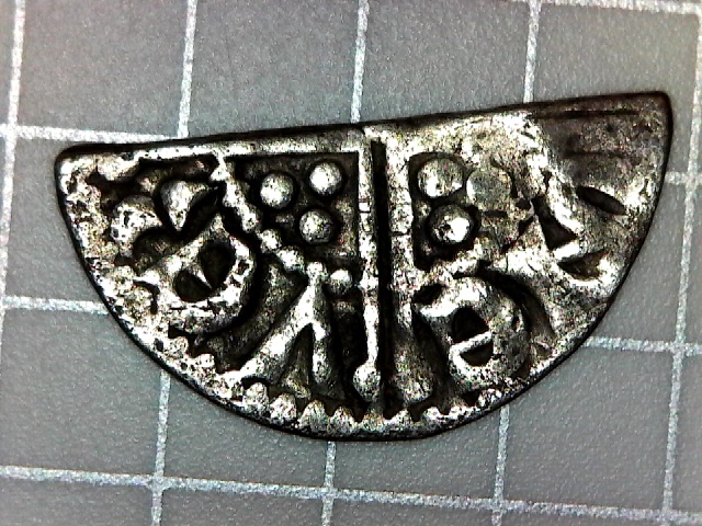 Medieval-Coin-Cut-In-Half-|-Long-Cross-Penny-Of-Henry-III