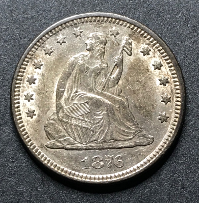 1876-Seated-Quarter-W/Motto-Opinions