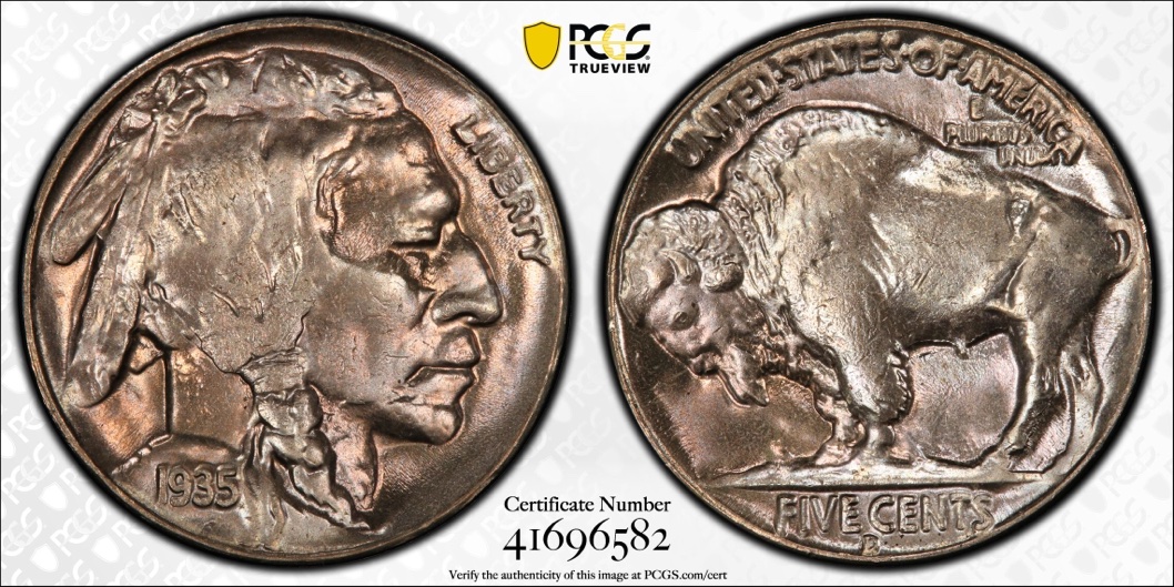 1935-D/D-FS-502-Buffalo--PCGS-MS-65-Top-Pop