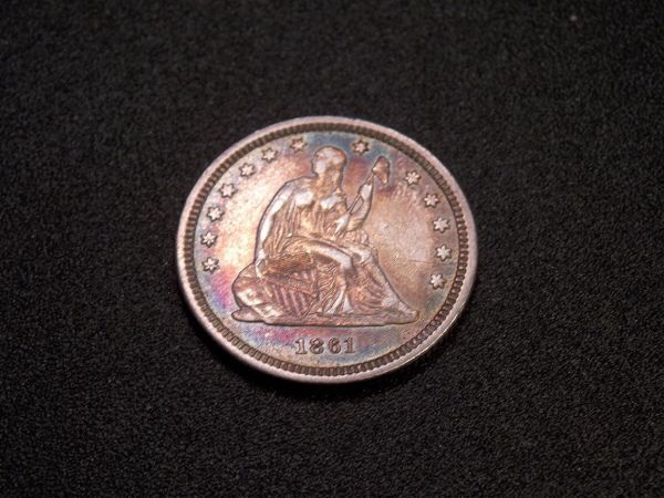 Opinions-On-A-Toned-1861-Quarter