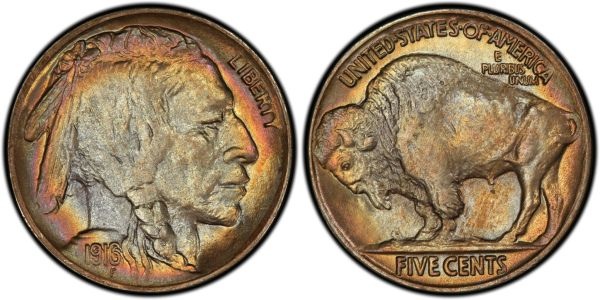 1916-Double-Die-Buffalo-Nickel