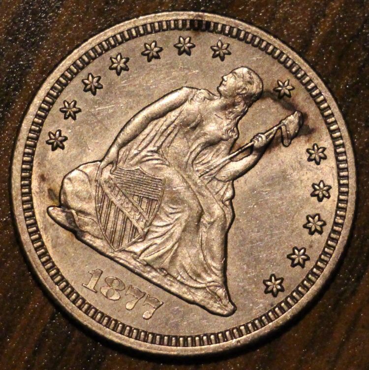 1877-CC-Seated-Liberty-Quarter,-Grade-And-Value-Please.
