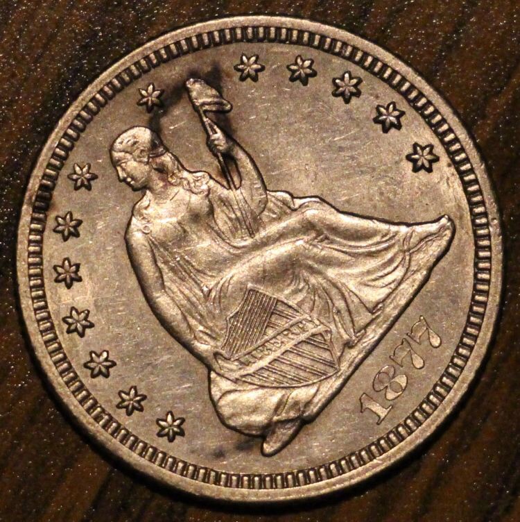 1877-CC-Seated-Liberty-Quarter,-Grade-And-Value-Please.