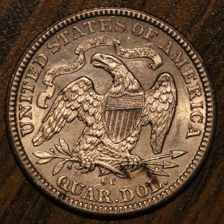 1877-CC-Seated-Liberty-Quarter,-Grade-And-Value-Please.