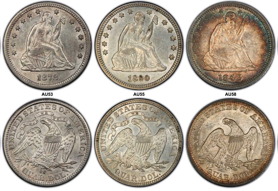 1877-CC-Seated-Liberty-Quarter,-Grade-And-Value-Please.