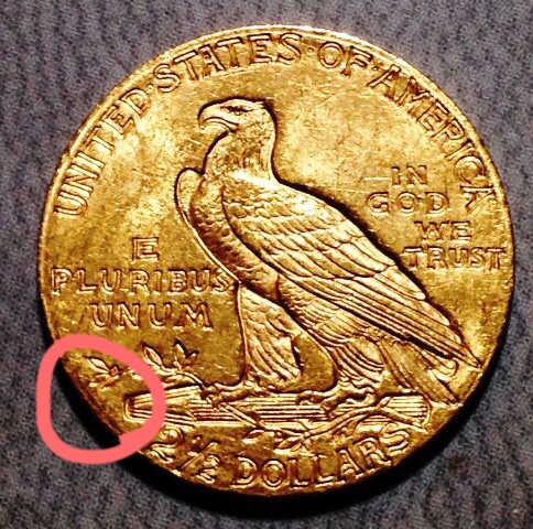 1911-Indian-Head-1/4-Eagle