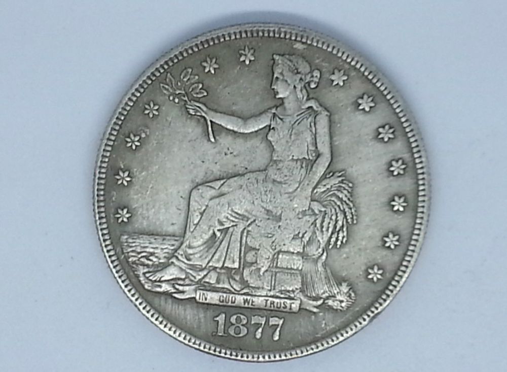 Counterfeit-1877-CC-Trade-Dollar-/-1893-S-Morgan-Dollar