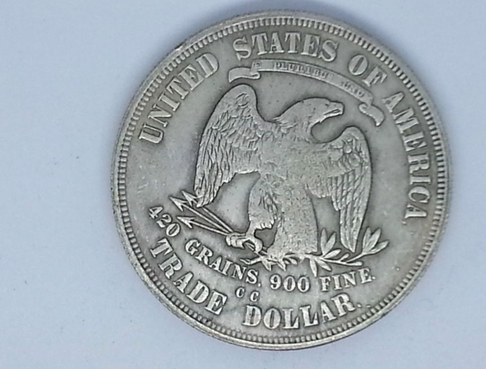 Counterfeit-1877-CC-Trade-Dollar-/-1893-S-Morgan-Dollar