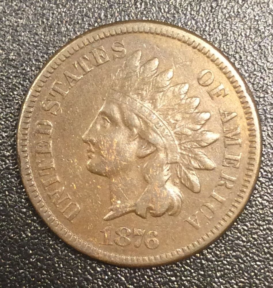 1876-Indian-Cent,-Grade-And-Value