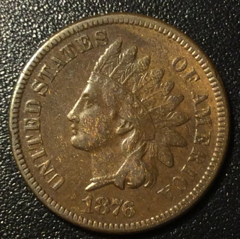 1876-Indian-Cent,-Grade-And-Value