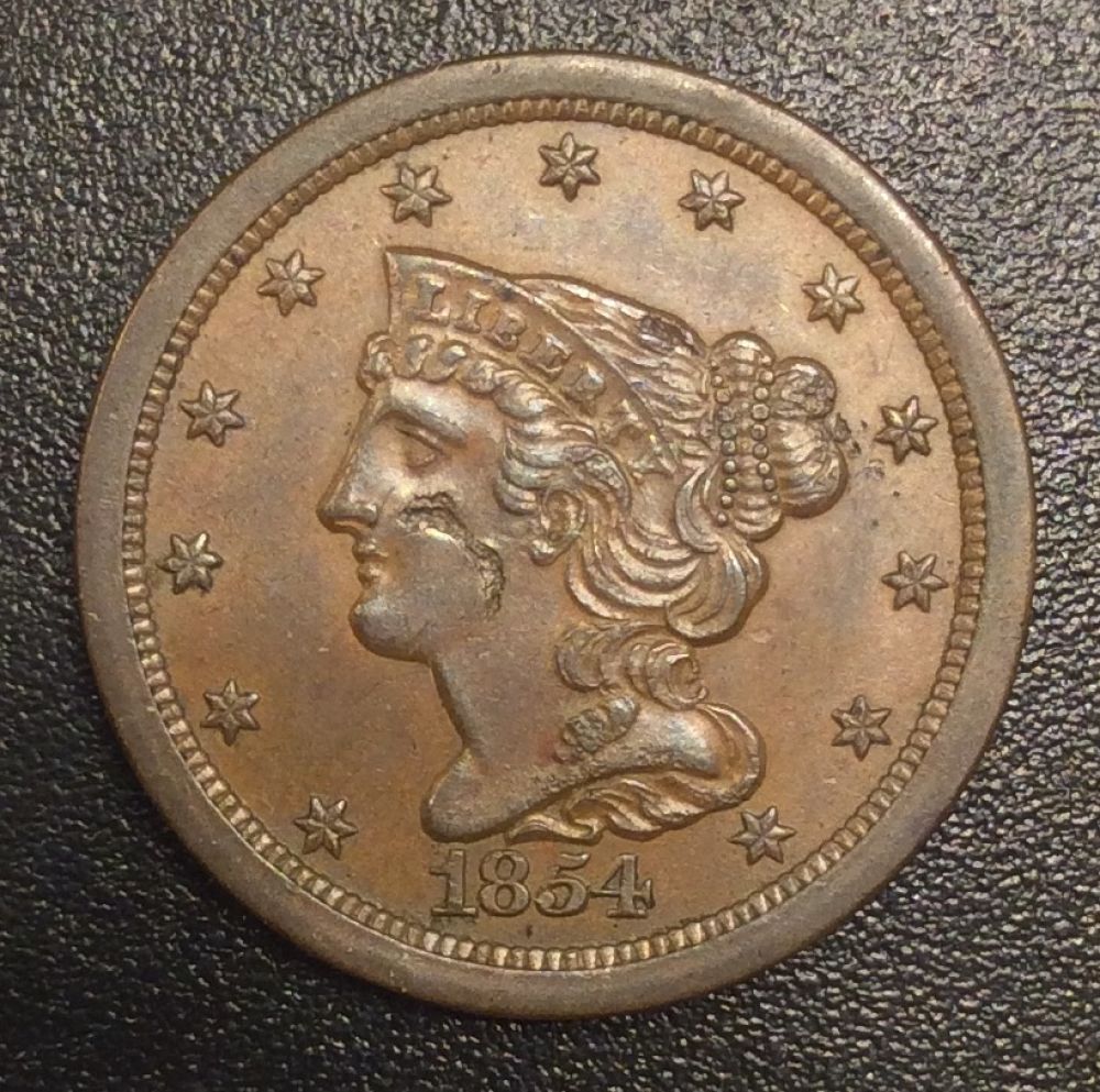 1854-Half-Cent