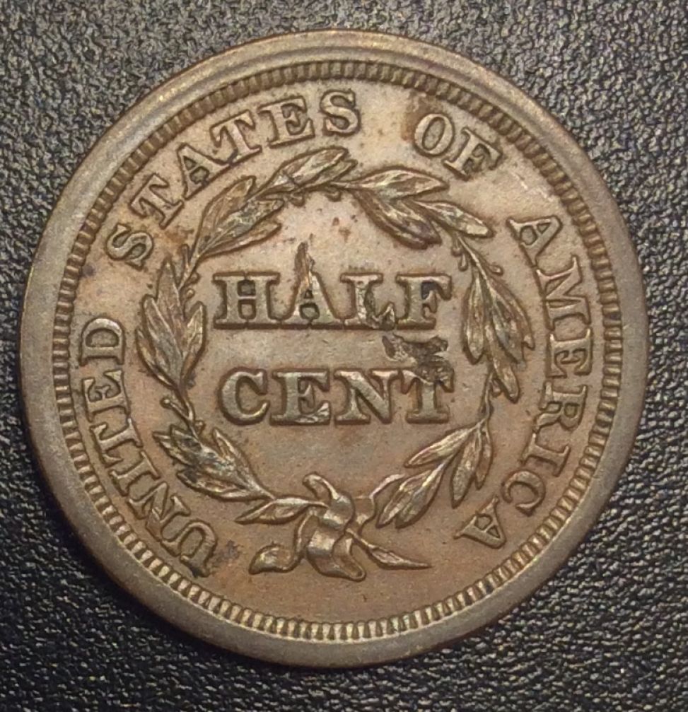 1854-Half-Cent